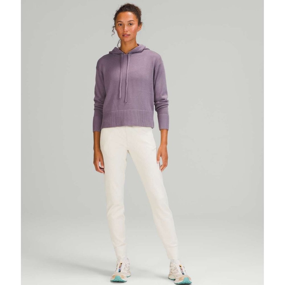 Lululemon Double Knit Sweater Hoodie / Size M/L / Dusky Lavender Cashlu - Picture 5 of 12